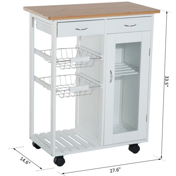 Winston Porter Etheridge Organizer Appliance Kitchen Cart & Reviews